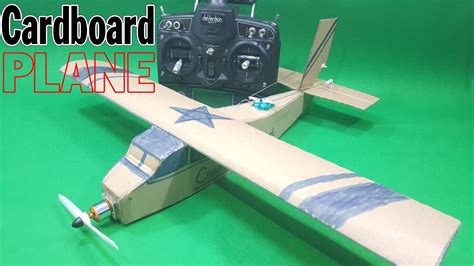 How To Make Cardboard Plane Youtube