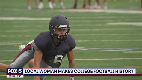 haley van voorhis making history as first woman on football team at shenandoah university fox