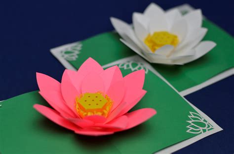 Make a birthday card in 30 minutes with a handmade pop up watercolor flower as a beautiful surprise! Mother's Day Lotus Flower Pop-Up Card Tutorial - Creative ...