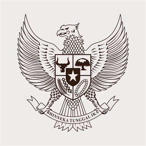 Gambar Burung Garuda Hitam Putih Logo Burung Garuda Hitam Putih