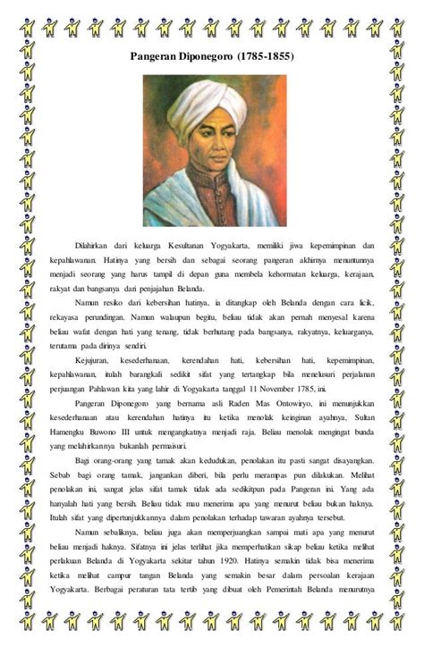 Biografi Pangeran Diponegoro Dalam Bahasa Inggris Dan Artinya – Sketsa