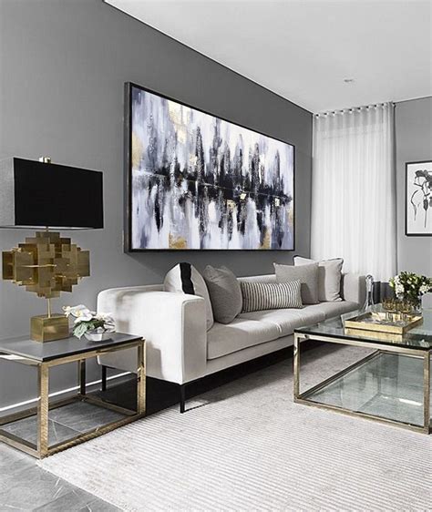 10 Grey Gold Living Room Decoomo