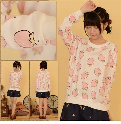 Harajuku Strawberry Pineapple Sweatshirts On Storenvy