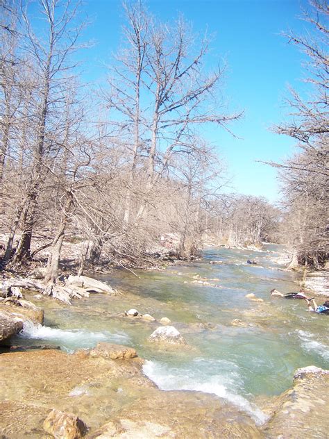 Frio River At Garner State Park In Texas Looks Like A Winter Day
