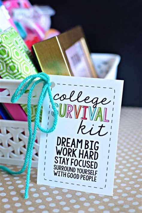 That said, these are some great. College Survival Kit | College gifts, Survival kit gifts ...