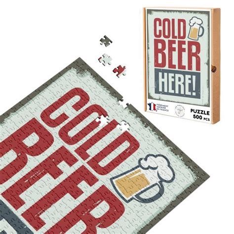 Puzzle Classique 500 Pièces Cold Beer Here Biere Fraiches Ici Apéro