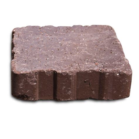 Mission Tumbled 8 in. x 4 in. x 2.25 in. Clay Red Paver ...