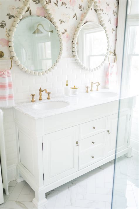 Airy Modern Feminine Bathroom Renovation Reveal The Leslie Style In