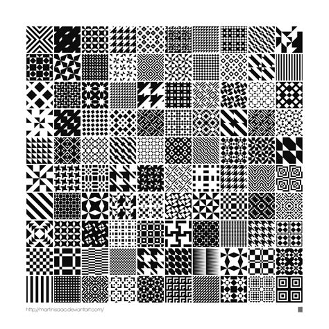 Monochrome Geometric Patterns by MartinIsaac on DeviantArt