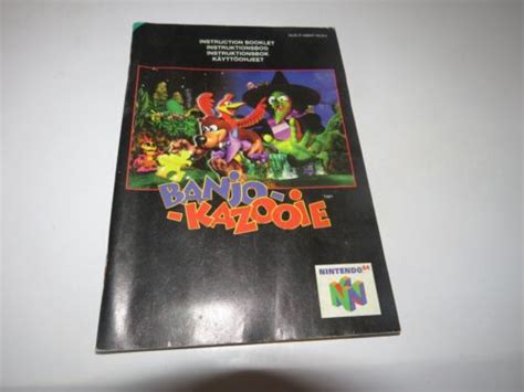 N64 Banjo Kazooie Manual Only Nintendo 64 Ebay