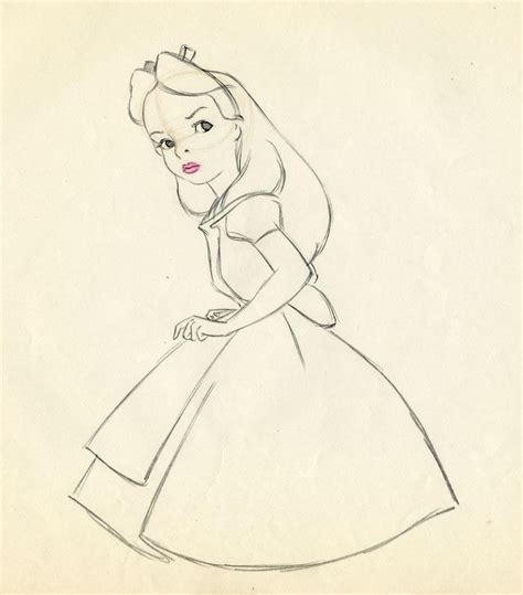 Disney Alice In Wonderland Animation Drawing