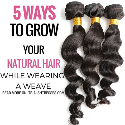 This is the next best thing to having your own hair, or so we think. 5 Ways To Grow Your Natural Hair While Wearing A Weave