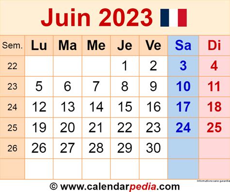 Calendrier Scolaire 2022 Et 2023 A Remplir Calendrier Juin 2022 Images