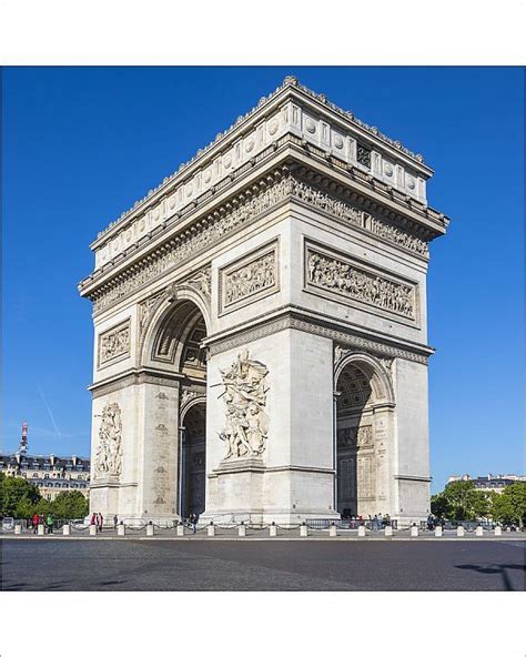 Photograph Arc De Triomphe Paris France 10x8 Photo Print Expertly