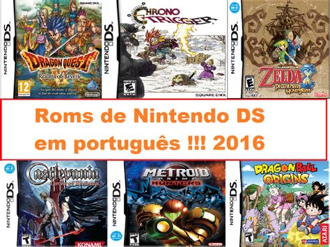 Nintendo ds roms (nds roms) available to download and play free on android, pc, mac and ios devices. Emerson Lino Games: Roms de Nintendo DS em Português ! (2017)