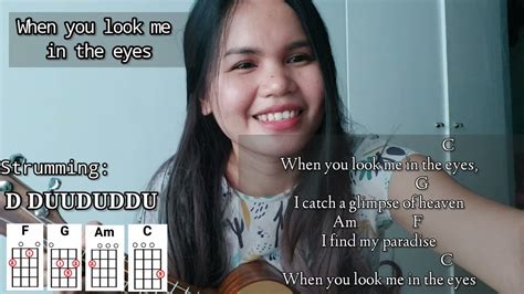 When You Look Me In The Eyes By Jonas Brothers Ukulele Tutorial