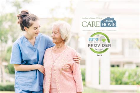 Care To Stay Home Of Spokane Receives 2019 Best Of Home Care