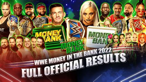 Full Wwe Money In The Bank 2022 Results Youtube