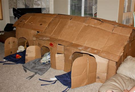 Cardboard Box Forts Castles And Mazes For The Kids Wife On The Go