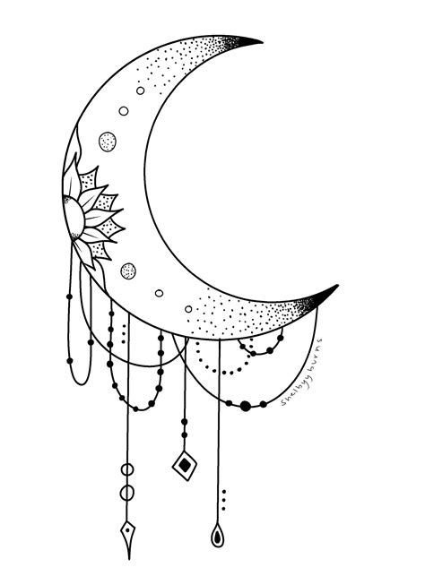 Shelbyyburns Pinterest Moon Drawing Tatuagem De Lua Mandala De Lua
