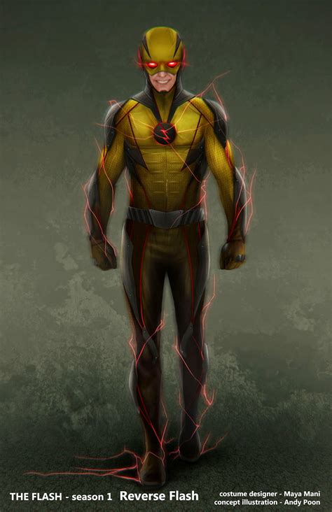 The Flash Concept Art Alternate Reverse Flash Costume Designs