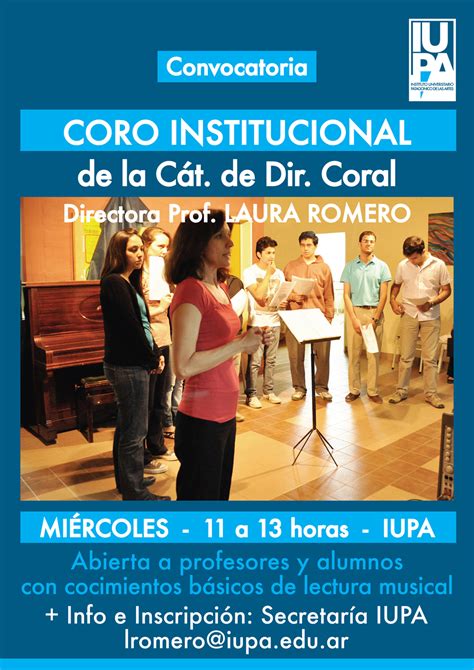 coro institucional del iupa instituto universitario patagonico de las artes