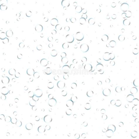 Texture Water With Bubbles On A White Background Stock Vector