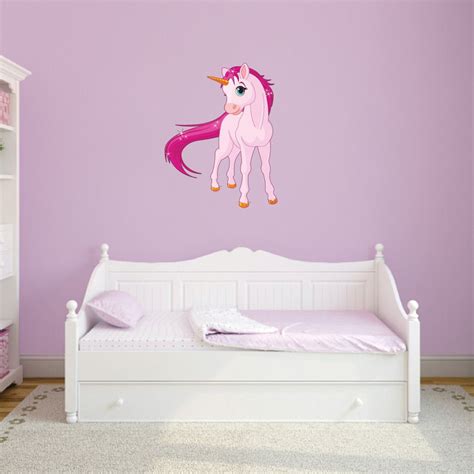 Pink Unicorn Printed Wall Decal Wall Stickers Unicorn Wall Decal