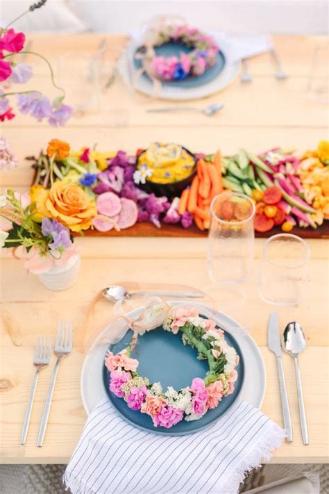 Bright Wildflower Bridal Shower With Crate And Barrel 100 Layer Cake