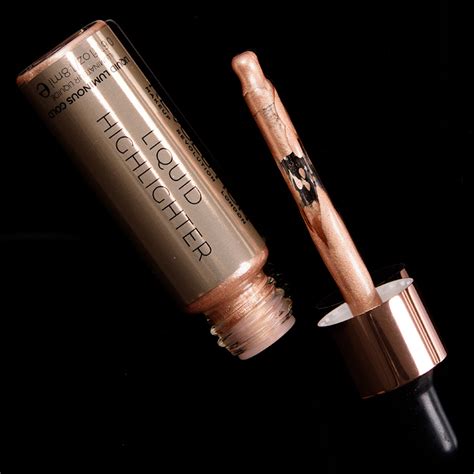 Makeup Revolution Liquid Luminous Gold Liquid Highlighter Review And Swatches
