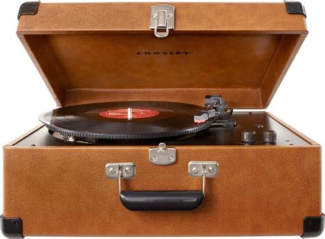 Crosley Keepsake Tocadiscos Estilo Malet N Con Tres Velocidades Con