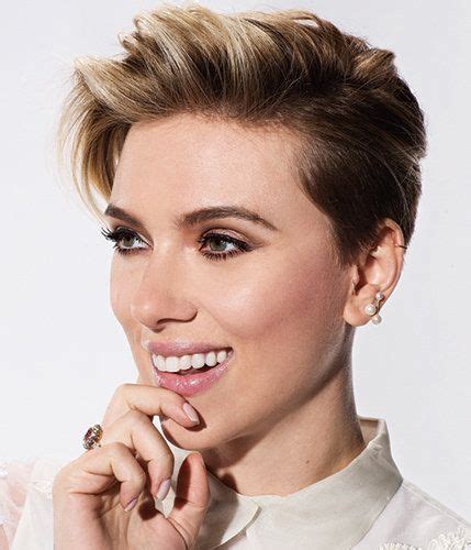 Scarlett Johansson Pixie Hair Inspo Beautyhairstyles Big Short Hair