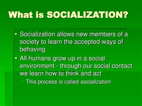 Ppt Socialization Powerpoint Presentation Free Download Id2775221