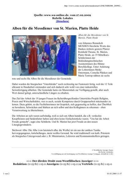 Alben Für Die Messdiener Von St Marien Platte Heide Hönne