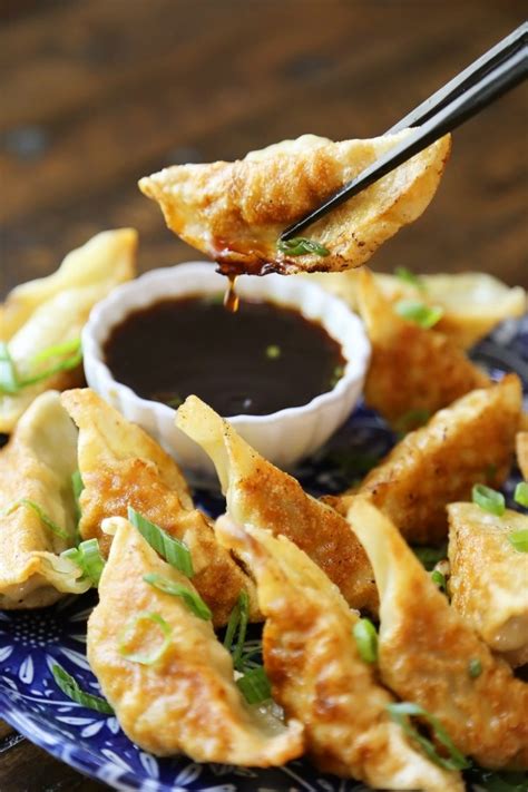 Easy Asian Dumplings With Soy Ginger Dipping Sauce The Comfort Of Cooking