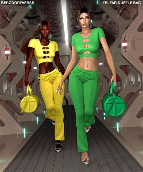Telfar Duffle Bag By Bergdorfverse For Sims 4 Bergdorf Patreon Sims 4