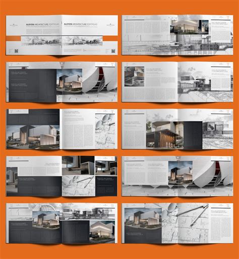 Alkyon Architecture Portfolio A4 Landscape for inDesign | keboto.org
