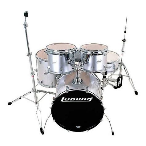 Ludwig Lc16515 Accent Drive 5 Piece Acoustic Drums Set With Hardware