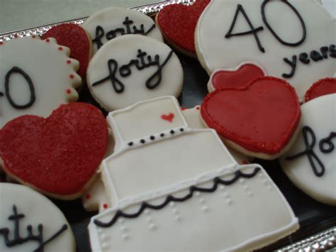 I Made These For A Friends Parents 40th Anniversary 40th Anniversary