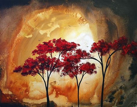 25 Gambar Lukisan Bunga Dan Pohon High Resolution Seni Rupa Riset