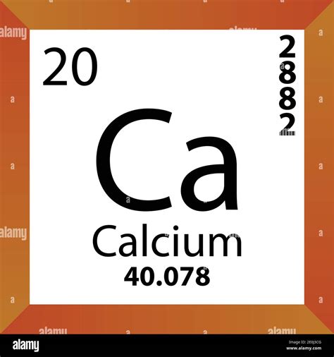 Calcium Ca Chemical Element Periodic Hi Res Stock Photography And