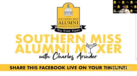 Southern Miss Alumni Mixer With Charles Arinder Join Us Live With