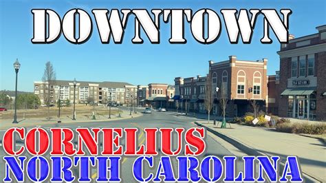 Cornelius North Carolina 4k Downtown Drive Youtube