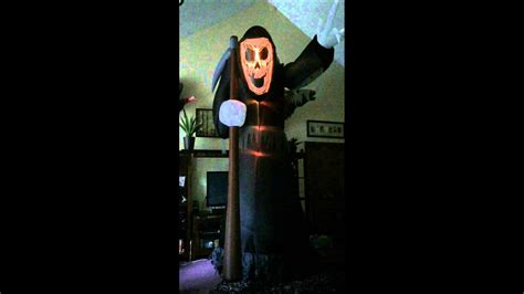 Gemmy Airblown Inflatable Animated Beckoning Grim Reaper Youtube