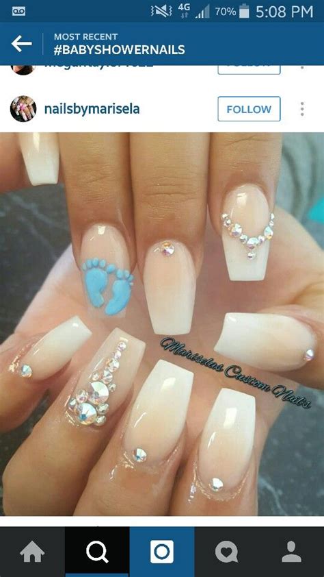 25 Best Ideas About Baby Shower Nails On Pinterest Baby Nails Baby