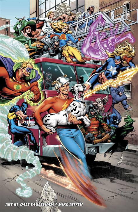 Artwork The Justice Society Of America By Dale Eaglesham And Mike