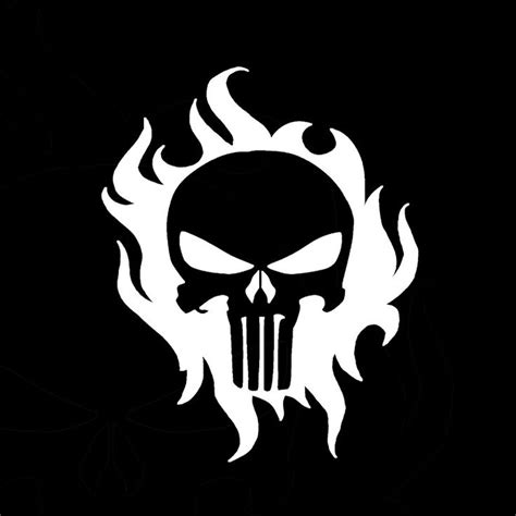 Punisher Flames Punisher Art Skulls Drawing Punisher