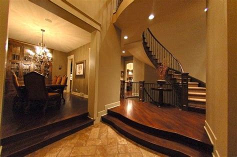 Sunken Entry Way Stair Case Estate Homes Dream House Home