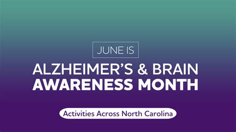 Activities Taking Place Across North Carolina For Alzheimers And Brain