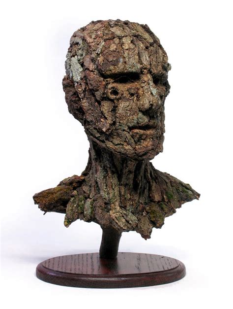 Revered A Natural Portrait Bust Sculpture By Adam Long By Adam Long